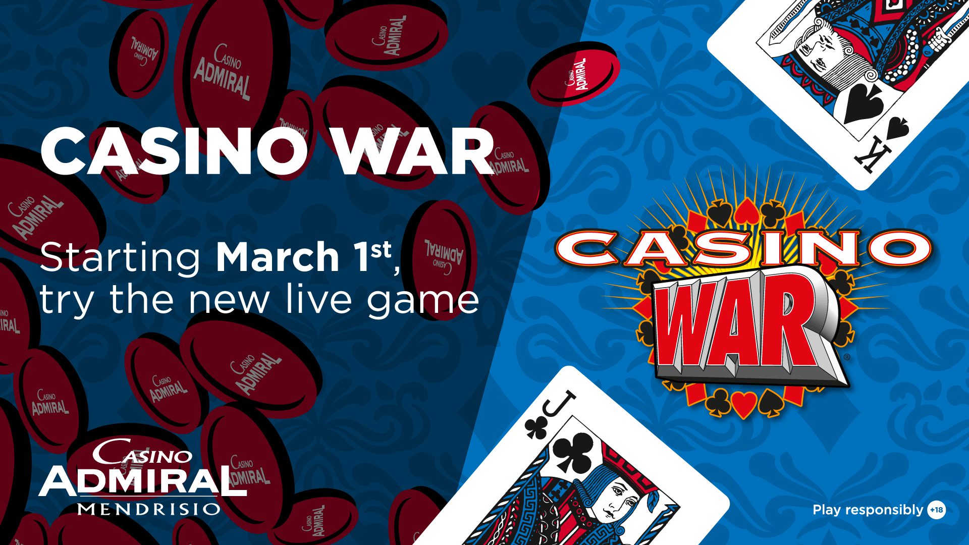 Casino War exclusively in Mendrisio! - Admiral